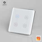 Smart Light Switch 4gang ZigBee N+Lline EU/UK