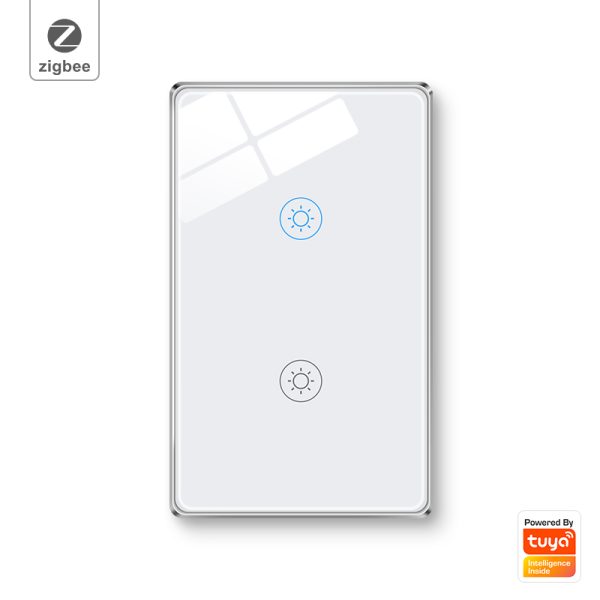 Smart Light Switch 2gang ZigBee N+L line US