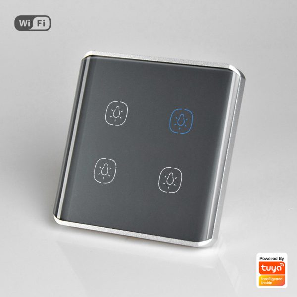 Smart Light Switch 4gang Wi-Fi N+Lline EU/UK