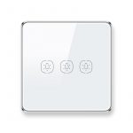 Smart Light Switch 3gang No neutral ZigBee Single L line EU/UK