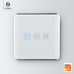 Smart Curtain Switch 3gang ZigBee N+Lline EU/UK