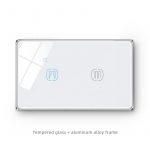 Smart Curtain Switch 2gang Wi-Fi N+Lline US alexa smart light switch