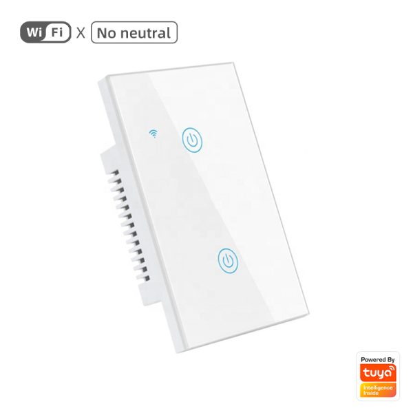 Smart Light Switch 2gang WiFi N+Lline & L line US alexa smart light switch