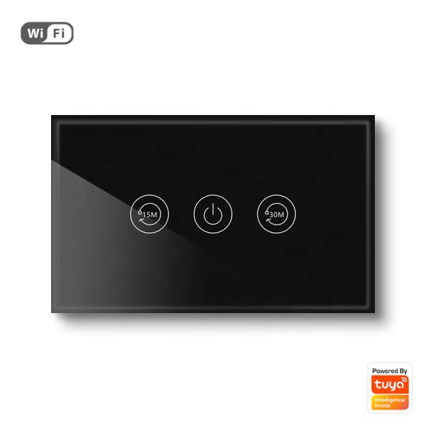 Smart Water Heater Switch 3gang Wi-Fi N+Lline US smart network switch