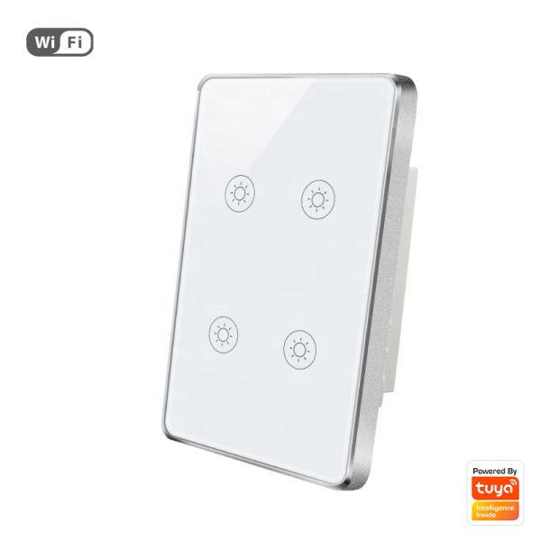 Smart Light Switch 4gang Wi-Fi N+Lline US